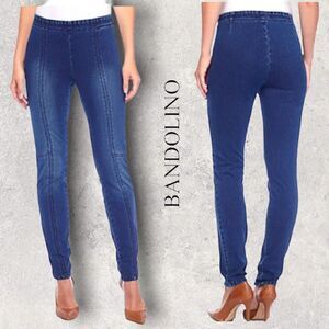 Bandolino Selene Pull On Skinny Knit to Fit Jeans Jegging Stretch Size 6p